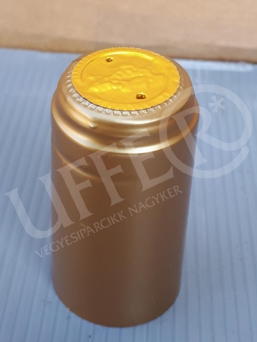 Kapszula  boros üvegre 65 darab/csomag tépőzáras 31x60mm arany