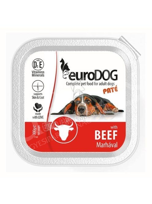 Pástétom -  paté alutálkában Eurodog 300 gr marhahúsos
