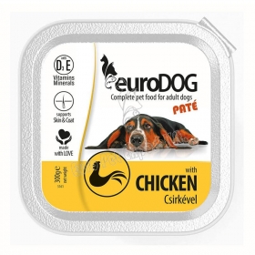 Pástétom -  paté alutálkában Eurodog 300 gr csirkehúsos