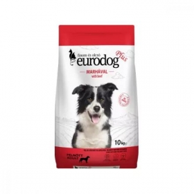 Száraz kutyatáp 10kg marhahúsos Eurodog plusz