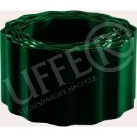 Ágyásszegély műanyag zöld 15cm x 9fm/tekercs