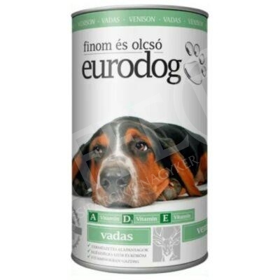 Kutya konzerv Eurodog 1240 gr vadas